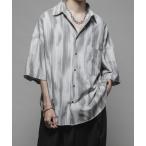 シャツ Tie dye stripe over shirts/タイダイストライプオーバーシャツ メンズ
