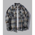 シャツ 「TOBEE」リラックスフィット オンブレチェック ネルシャツ メンズ レディース