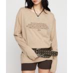 tシャツ LOOSEY PRINT LONG SLEEVE Tシャツ レディース