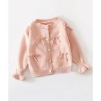 カーディガン  「aimoha-KIDS-」キャンディースリーブリボンカーディガン キッズ 子供服 男の子 女の子