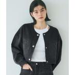 デニムジャケット gジャン クロップドデニムジャケット レディース
