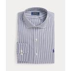 フォーマル シャツ クラシック フィット ストライプド ポプリン シャツ メンズ