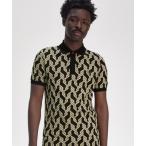 ポロシャツ Cable Knit Print Polo Shirt/ケーブルニットプリントポロシャツ メンズ レディース