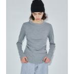 ショッピングTOKYO tシャツ シャーリングコットンウールリブTOP レディース