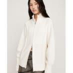 ブルゾン アウター OVER MOLE ZIP UP OUTER WEAR オーバー モール ジップアップ アウター ウェア 春服 秋服 レディース