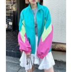 ブルゾン アウター 配色切替ブルゾンneo レディース