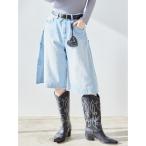 ジーンズ デニム デニムパンツ ペインターハーフデニムパンツ レディース