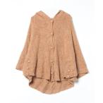 [GRACE CONTINENTAL] вязаный пончо 36 бежевый женский 