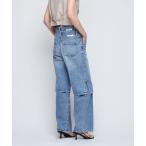 パンツ 「AEWEN MATOPH」デニム スリット ハーフパンツ レディース