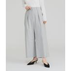 パンツ クロップド ワイドパンツ レディース
