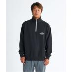 トレーナー スウェット TYPED OUT SWEAT HALF /クイックシルバーロゴハーフジッププルオーバー メンズ レディース