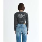 ショッピングロキシー tシャツ SUN CHASERS L/S /ロキシーバックプリントクロップドロングスリーブトップス レディース