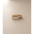 指輪 リング K10「サステナブル」モアサナイトパヴェ リング レディース