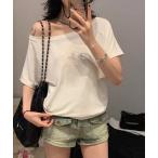 tシャツ 2wayオフショルダーTシャツ レディース