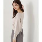 ニット セーター 後ろパール総針ニット / 1215170200 レディース