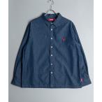 シャツ Healthknit Product ヘルスニットプロダクト コヨーテ 刺繍 デニム シャツ(GW) メンズ