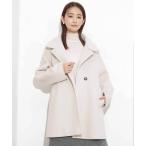 ショッピングnano 「NANO universe」 ステンカラーコート M アイボリー レディース