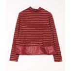 [CHRISTIAN AUJARD] окантовка рисунок трикотажный джемпер с длинным рукавом - красный женский 