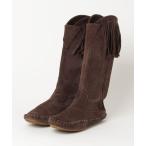 ショッピングミネトンカ 「Minnetonka」 フリンジブーツ 37 ブラウン レディース