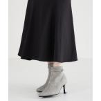 ブーツ サイドベルトジャガードブーツ/MO33403 レディース