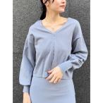 ニット セーター 2WAYミニパールニットプルオーバー レディース