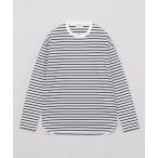 tシャツ ラウンドヘムボーダーロンT レディース