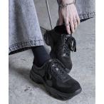 スニーカー 「SERACE」+6cm volume high sole sneakers / +6cmボリュームハイソールスニーカー メンズ レディース