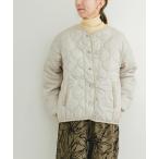 「ITEMS URBANRESEARCH」 ノーカラージャケット FREE ベージュ系その他 レディース