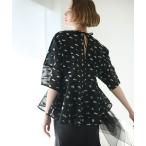 ブラウス シャツ フラワージャカードブラウス / Flower Jacquard Blouse レディース