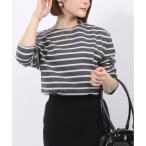 tシャツ 無地・ボーダー ベーシック長袖Tシャツ/ロンT レディース レディース
