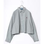 ブラウス シャツ BEVERY HILLS POLO CLUB(ビバリーヒルズポロクラブ)クロップドオーバーシャツ/ショート丈/無地/ストライプ レデ
