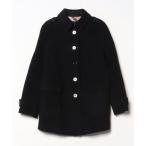 「BURBERRY」 ステンカラーコート 44 ネイビー レディース