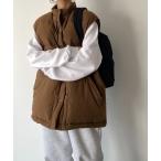 ショッピングダウンベスト 「CANAL JEAN」 「red chop works」ダウンベスト ONE SIZE ブラウン レディース