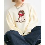 ニット セーター DOGショートニット レディース