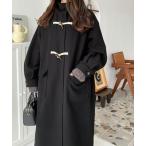 ショッピングダッフルコート 「moment+」 ダッフルコート L ブラック レディース