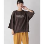 [LOWRYS FARM] тренировочный cut and sewn FREE Brown женский 