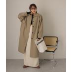 ショッピングドルマン ステンカラーコート コート soutien collar long coat/ドルマン オーバーサイズ ロング ステンカラー コート レディース