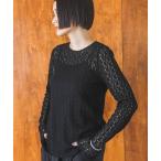 ショッピングレース tシャツ レースカット_長袖 レディース