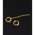 イヤリング 「Select」Zero Touchアシメフープイヤリング レディース