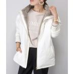 ブルゾン アウター ファーｘキルティングリバーシブルブルゾン レディース