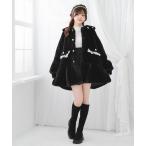 コート アウター キラキラビジュー襟デザインファーコート レディース