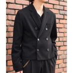 ジャケット テーラードジャケット ミリタリーツイルダブルジャケット「セットアップ対応」 メンズ レディース