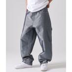 ジーンズ FUBU フブ ブランド ロゴ 刺繍 サイズ調整可能 メタリック ラメ デニムパンツ メンズ レディース