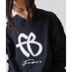 トレーナー スウェット FUBU フブ BIG ブランド ロゴ 刺繍 ワッペン クルーネック 長袖 スウェット トレーナー メンズ レディース
