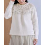 ニット セーター フェザーラメダイヤニット 「低身長・小柄女性」 レディース