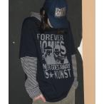 tシャツ A'GEM/9 × .kom 「ISTKUNST/イストクンスト」 FOREVER HOMIES LAYERED LS TEE/FOREVE