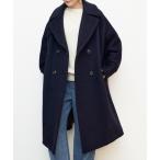 「TICCA」 チェスターコート フリー ネイビー レディース