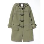 [B:MING by BEAMS] полупальто "даффл коут" SMALL оливковый женский 