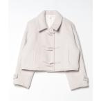 [SNIDEL] полупальто "даффл коут" 0 слоновая кость женский 