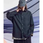 シャツ 「UNISEX」4 Colors Chambray Washable Wool Prime-Over Regular Collar Shirt